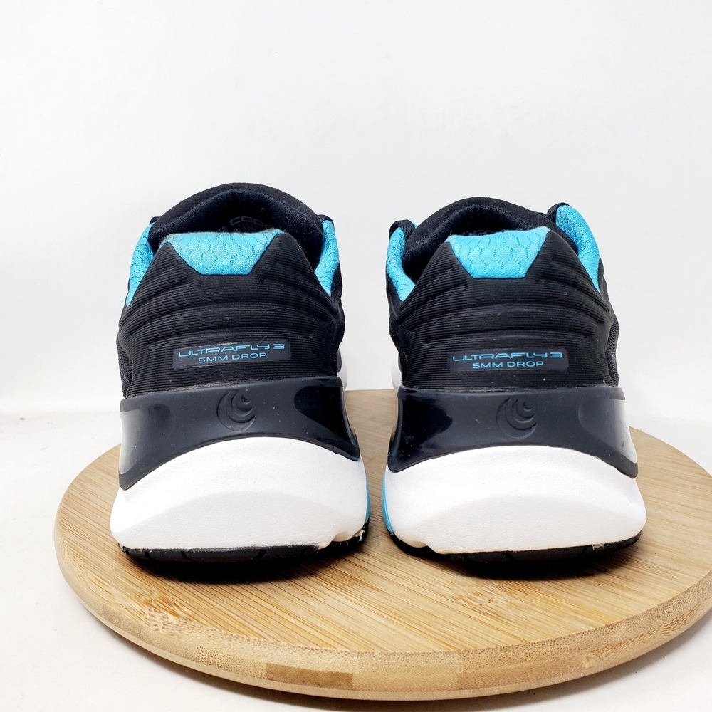 Topo Running Shoes Womens 9.5 Black Lace Up Athletic Ultrafly 3 Sneaker - Picture 9 of 14